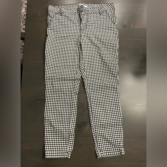 d. jeans Denim - D. Jeans black and white checkered pants